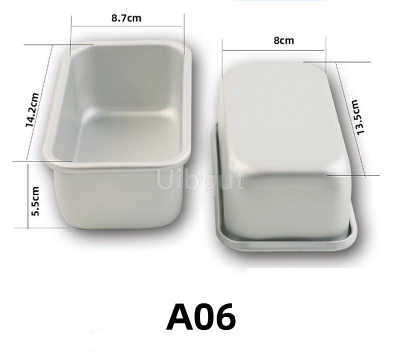 12-20cm Rectangle Cake Mold Aluminum Alloy Bread Dessert Mould Non-stick DIY Cake Bakeware Brownie Mold for Kitchen Baking