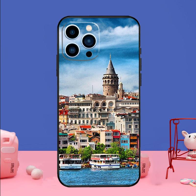 Turkey Istanbul Scenery Building Phone Case For iPhone 17 16 15 13 11 12 14 Pro Max mini 15 16 Plus 16e 17 Air Bumper Cover