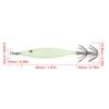 5PCS Luminous Squid Jigs High Carbon Steel Hook 8cm Squid Jig Saltwater Lure with 360° Swivel Artificial Bait Freshwater Fishing