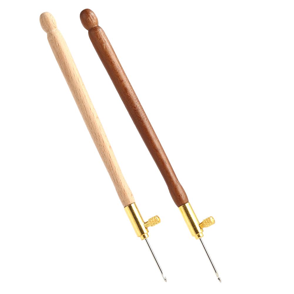 Cheap DIY Embroidery Punch Needle Crochet Hook with 3 Needles French