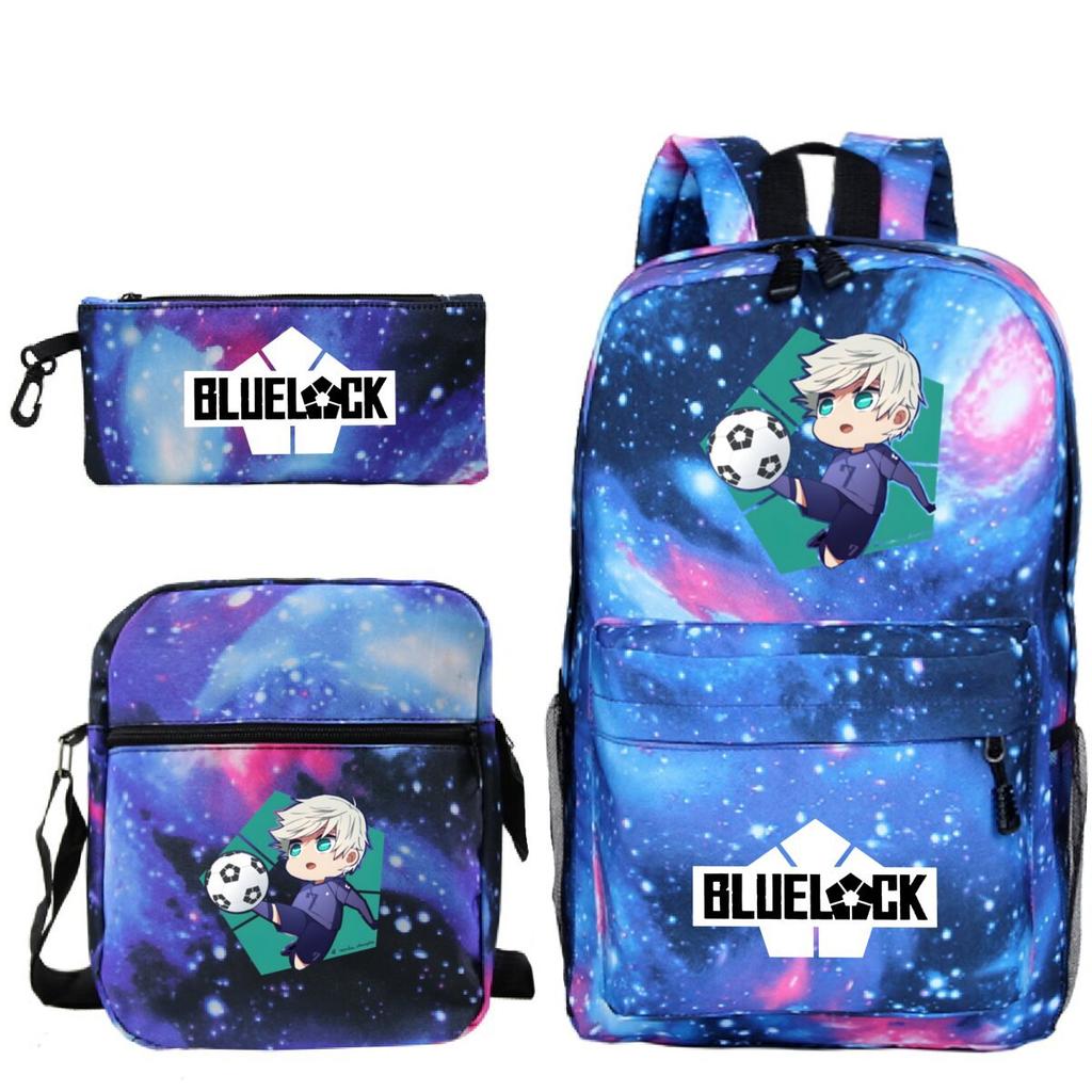 Japanese Cartoon Peripheral Printing Children'S Schoolbag, Primary And Secondary School Student Stationery Set, Shoulder Backpack Three-Piece Set