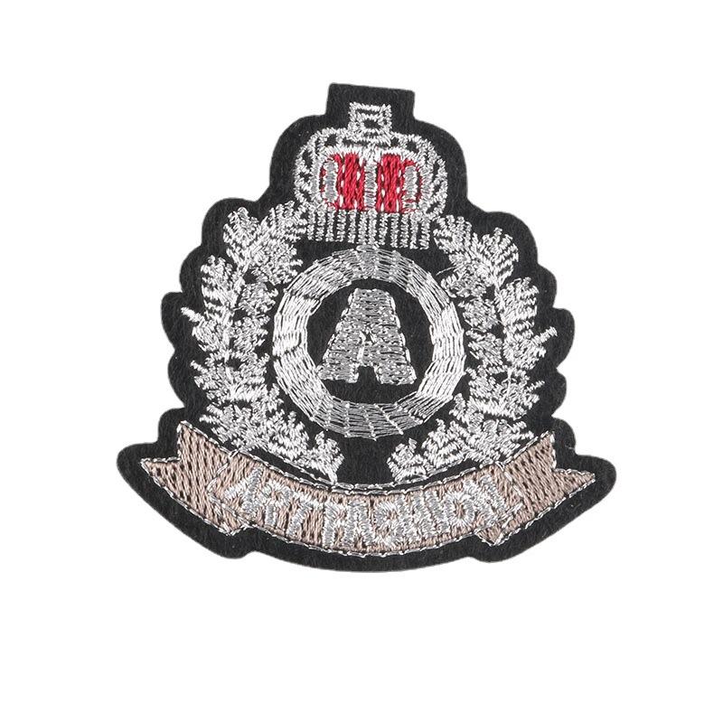 Embroidery Label JK Uniform Suit School Badge Cloth Logo Hat Badge Clothing Accessories Patch Sticker Embroidery Cloth Sticker