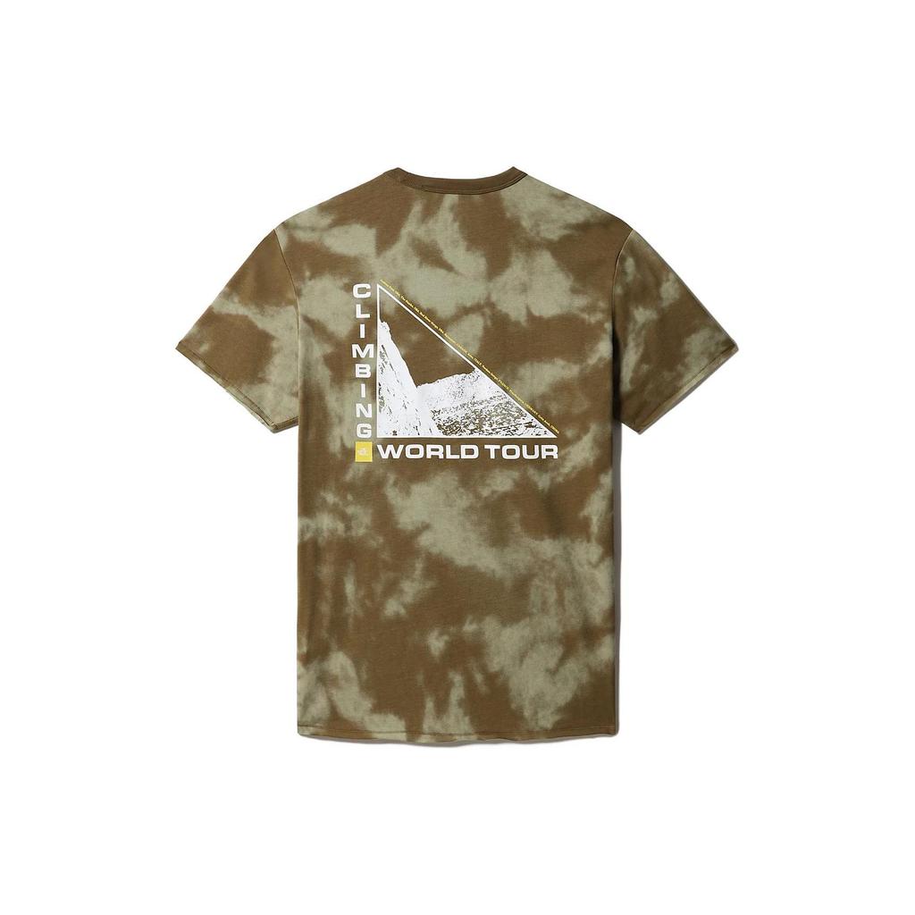 THE NORTH FACE T Shirts Men's Green Crew Neck Moderate Straight Fit NF0A7QAH-517