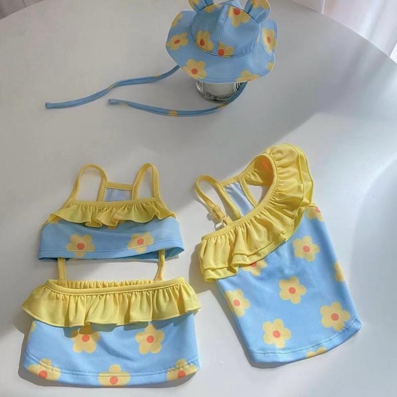 Pet Swimwear One-piece Sling Bikini Dog Breathable Vest Swimsuit Pink Leopard Print Dog Swimsuit Teddy Yorkshire Cat Clothing