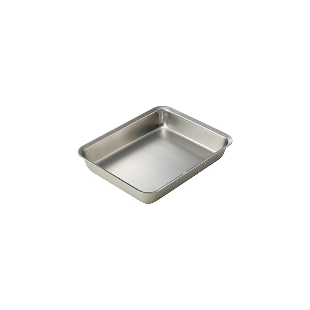 La Base Tsubame-Sanjo Stainless Steel Rectangular Tray 21cm Made in Japan la base Yoko Arimoto