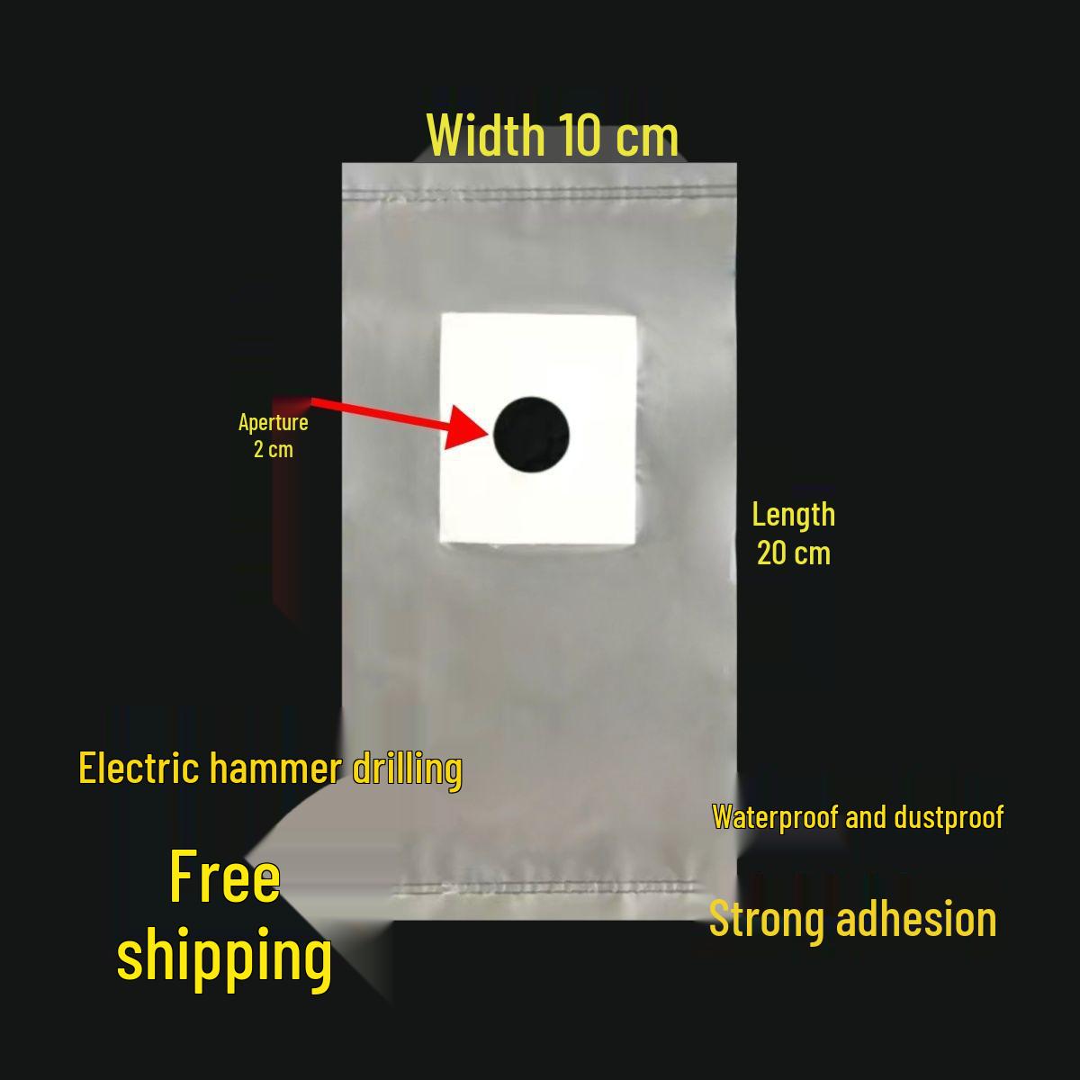 

Impact Drill Dust Cover Bag - Waterproof & Anti-Fouling Dust Collection Accessory Thickened (20mm hole) 10 pcs