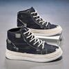 Canvas Shoes Men's Autumn New Men's Shoes Trendy High-top Board Shoes Young and Young Trendy Casual Sports Shoes Men