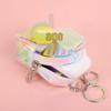Korejský styl dívčí laserová peněženka na mince - Roztomilá mini peněženka na rtěnku, sluchátka a klíče