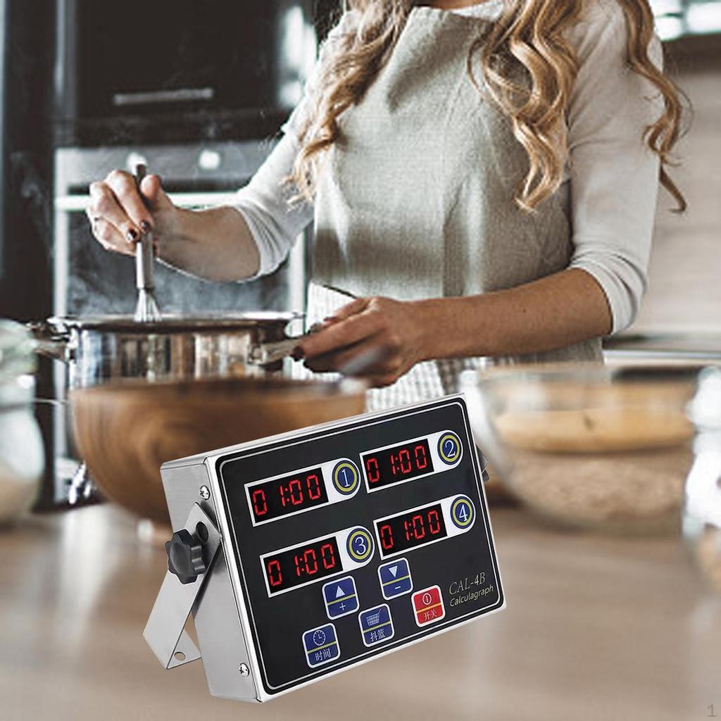 Digital Kitchen Timer Multi Channels Baking Clock Restaurant Timers for Home