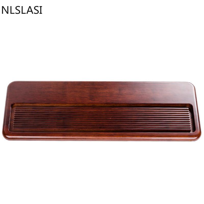 City Craft Heavy Bamboo Tea Tray Tea Table Tea Rectangular Tea Set Straight Drainage Large Household Gift Tea Tray