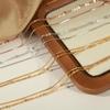 18K Gold-Plated Korean Style Double Layer Titanium Steel Bracelet for Women