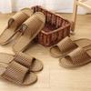 Rattan Indoor Slippers, Linen, To Prevent Noise Between Floors