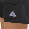 Jordan Elastic Mid-Waist Straight Shorts With Logo Women Bottoms Black DQ4546-010