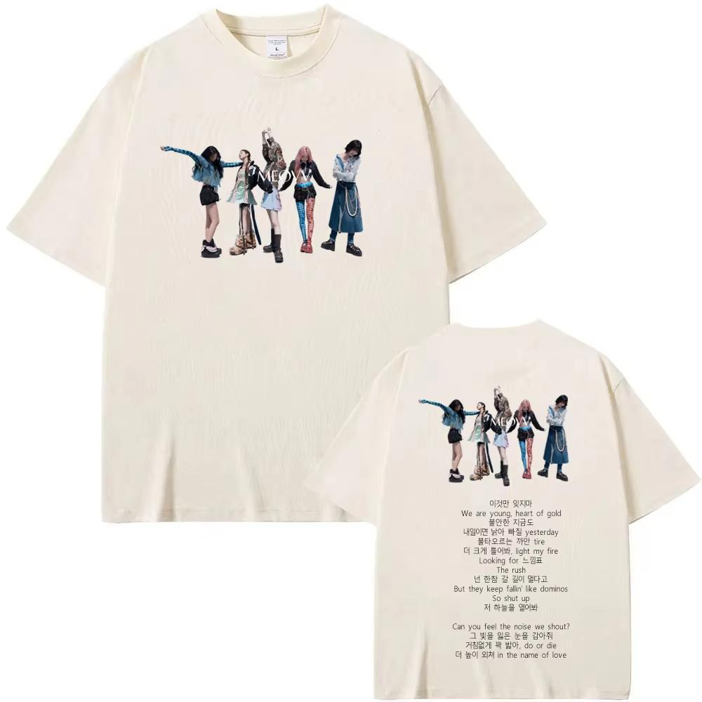 MEOVV-DROP TOP T Shirt Funko Aesthetic High Quality Tee-shirt Graphic Printing Casual Retro Tshirt Ropa Mujer O-neck Clothing