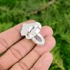 925 Sterling Silver Rainbow Moonstone Stone Bezel Statement Crown Chakra Ring