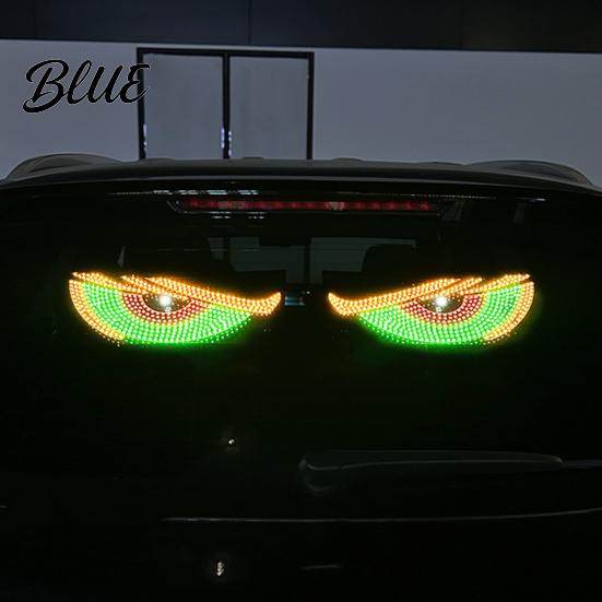 Plug-in Car LED Light Eyes Light USB Powered Atmosphere Lamp Multi-mode High Brightness Decor Dynamic Display Decorative for SUV Truck Windshield