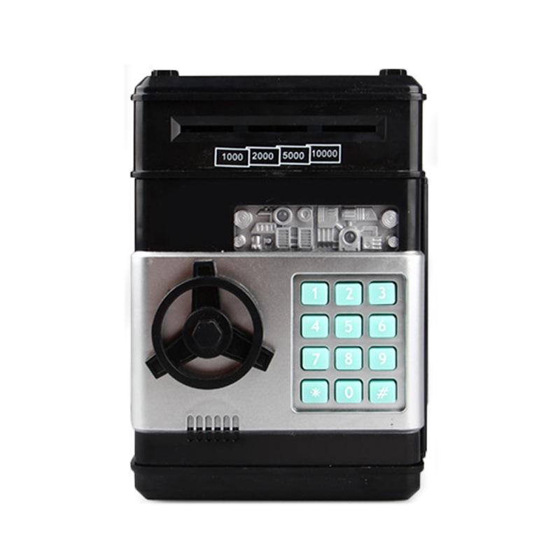 Electronic Creative Gift Automatic ATM Safe Cash Coin Money Saving Boxes Coin Piggy Bank for Kids