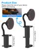 ALAFLY Magnetic Guitar Smartphone Holder Universal Smartphone Mount for and Rotation Ideal for Video Compatible with iPhone [Strong Magnet] Guitar,