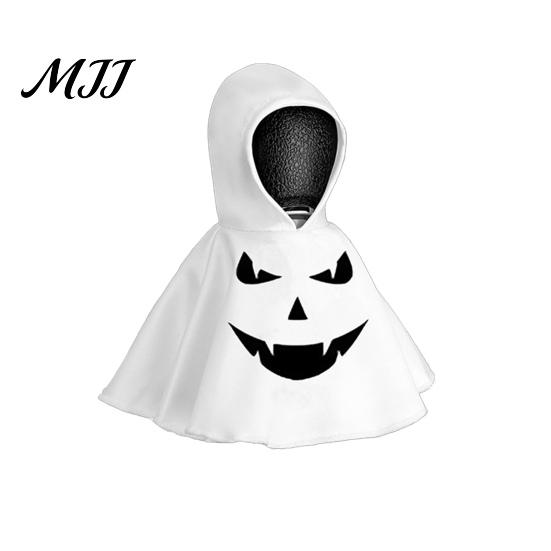Lawn Goose Outfit 1/6Pcs Halloween Ghost Hoodie Outfits Car Gear Shift Cover Decoration Porch Garden Statue Clothing Auto Hooded Sweatshirt