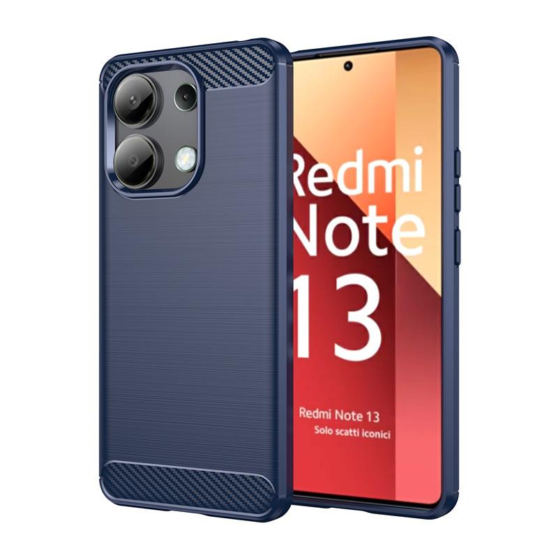 For Redmi Note 13 Case For Redmi Note 13 4G Cover 6.67 Inch Carbon Fiber Shockproof Silicone Bumper For Note 13 Pro Plus 4G 5G