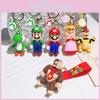 Simpatico portachiavi Super Mario per decorazioni di auto e borse in morbido PVC