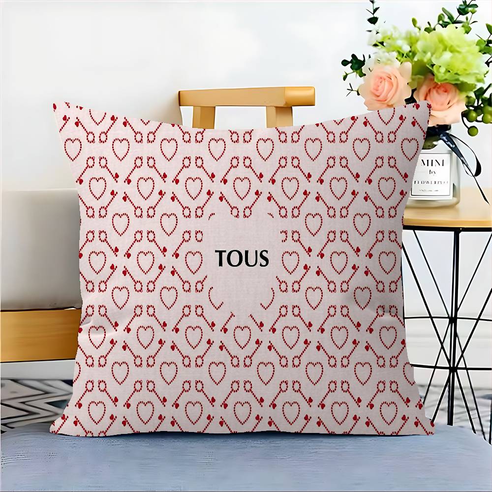 Cute T-TOUSes Bear Pillow Cushion Cover Pillowcase Living Room Sofa Home Decor Customized