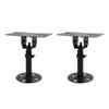 1 Pair Speaker Stand Thickened Metal Wall Ceiling Mount Speaker Bracket with Telescopic Rod for