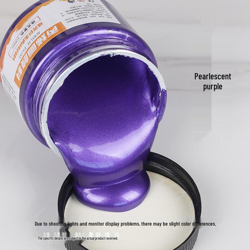 300ml Metallic Perlmutt Gold & Silber Acrylfarbe für Wand- und Handbemalung