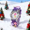 New CHILDREN'S Watch Can Love 3D Pattern Rainbow Flowers CHILDREN'S Quartz Watch Plastic Strap