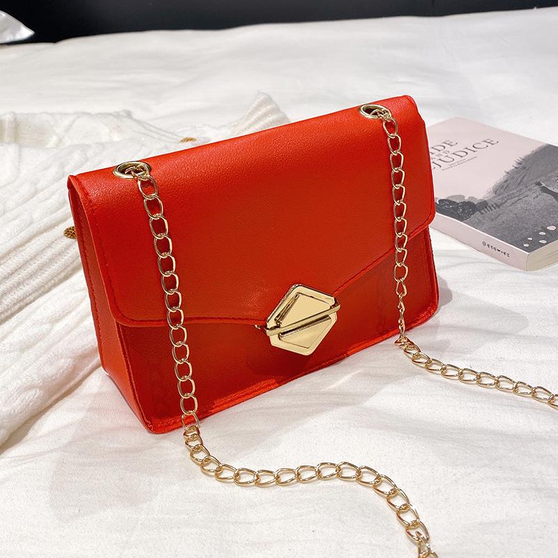 Spring and Summer Plain Weave Small Square Bag, Casual and Sweet Shoulder Bag, Square Messenger Bag, and a Mobile Phone Bag.