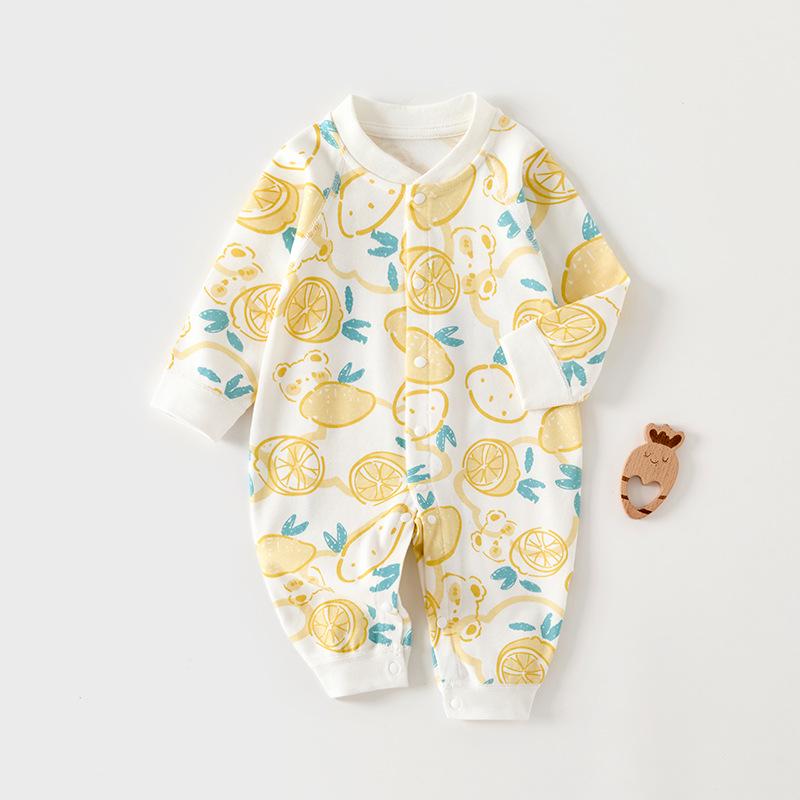 2025 New Pure Cotton Baby Jumpsuit for Spring, Autumn, and Winter - Newborn Toddler Inner Wear