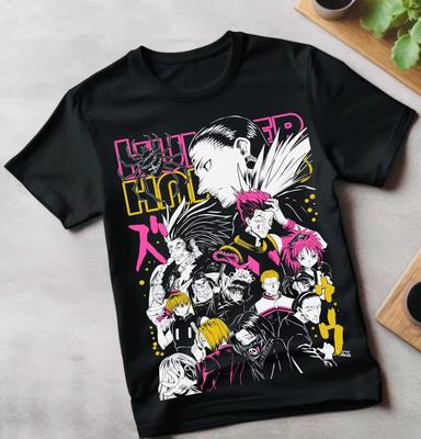 Chrollo Lucilfer Buch T-Shirt Hunter X Hunter HXH Anime Sommer Baumwolle Unisex Damen Oberteil Tee Streetwear Lässig Trendig 2026 Neu