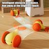 Automatic Moving Whale Car Cat Toy Interactive Rolling Cat Toy with Glowing Wheels Rechargeable Smart Kitten Exercise Toy for Indoor Cats