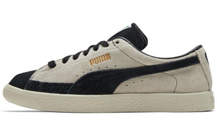 PUMA Suede 01 Vtg Beige Black 369891-01 45