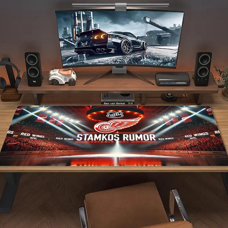 Detroit Red Wings Color Mouse Pad Large Gaming Table Cushion Non-slip Laptop Tablet Big Mousepad XXL Mat Mini PC Playmat With Lock Edge