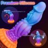 Luminous Silicone Irregular-Shaped Anal Plug Soft Flesh Erotic Toy SM Adult Masturbation Stick