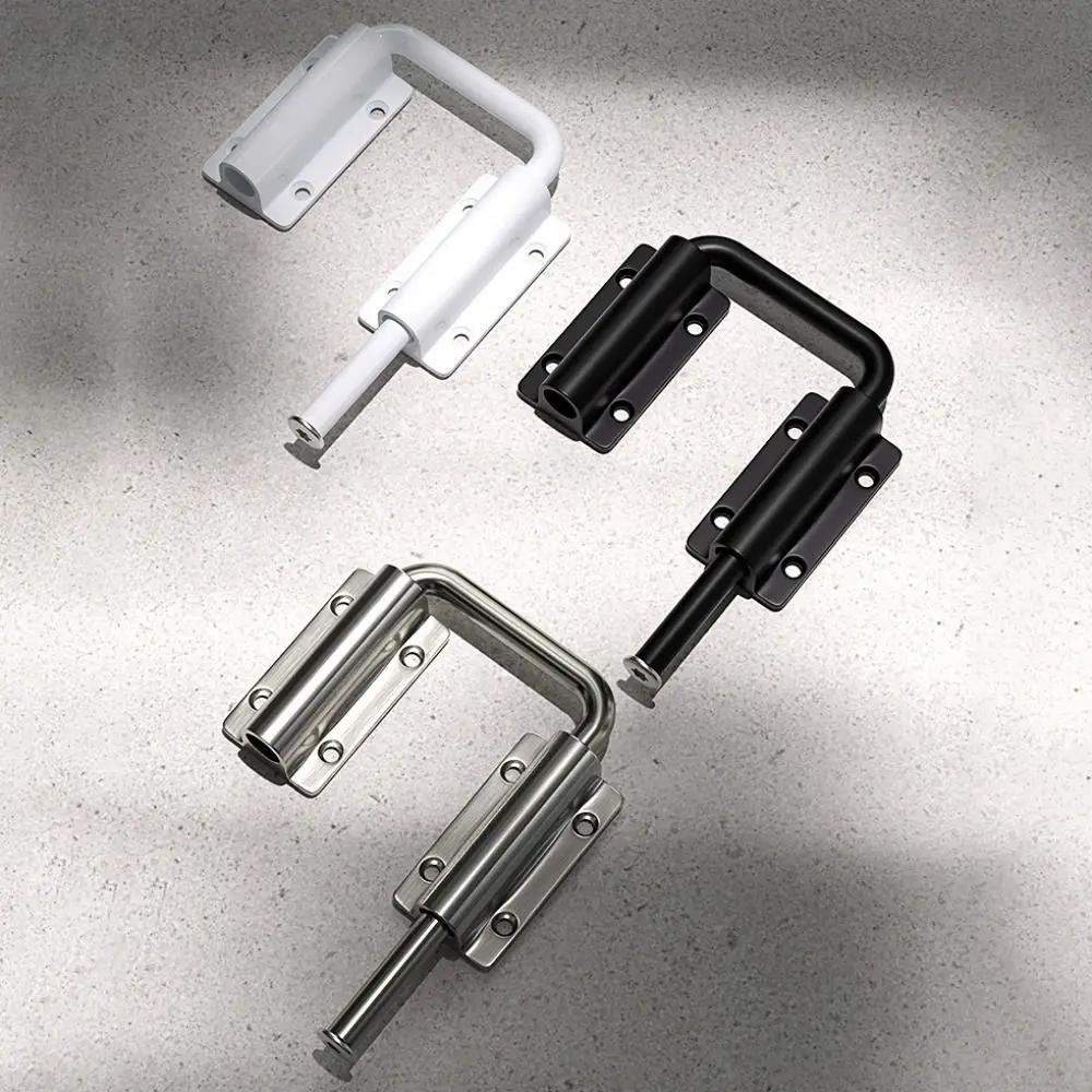 Aluminum Alloy Door Latch Lock Non Perforated 90/180 Degree Anti-theft Buckle Anti-Theft Anti Unisex Gate Latch Drawer