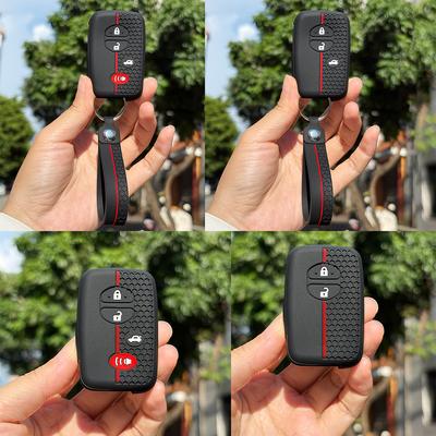 Key Fob Cover Protection For Toyota Prius Alphard Aqua Land Cruiser 200 Alpha LC 200 Prado 150 Venza Subaru Forester Keychain