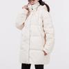 Adidas Originals Three Leaves Series Fur Lined Warm Casual Sports Hooded Jacket Down Coat Winter Women jackets Off-White GU1783