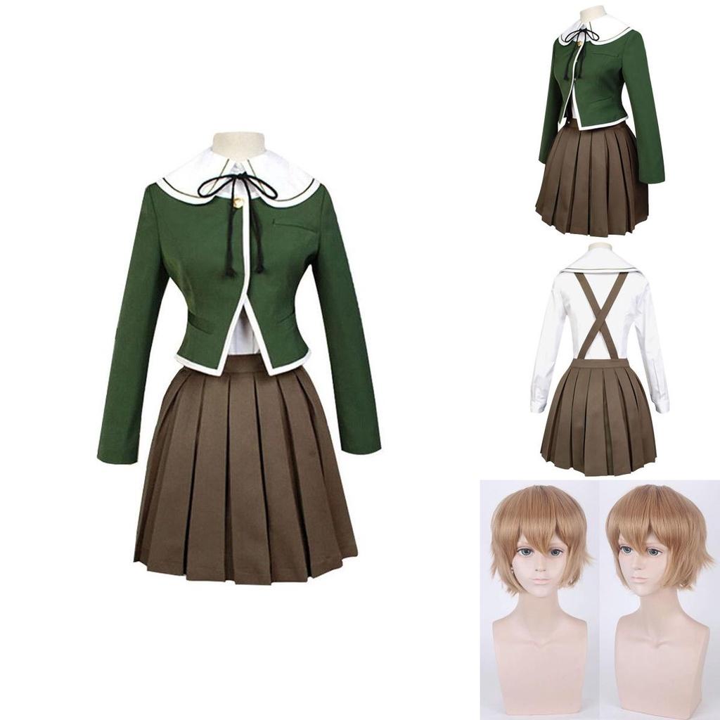 Danganronpa Chihiro Fujisaki Uniform Suit Cosplay Costume Full Set For Anime Fans