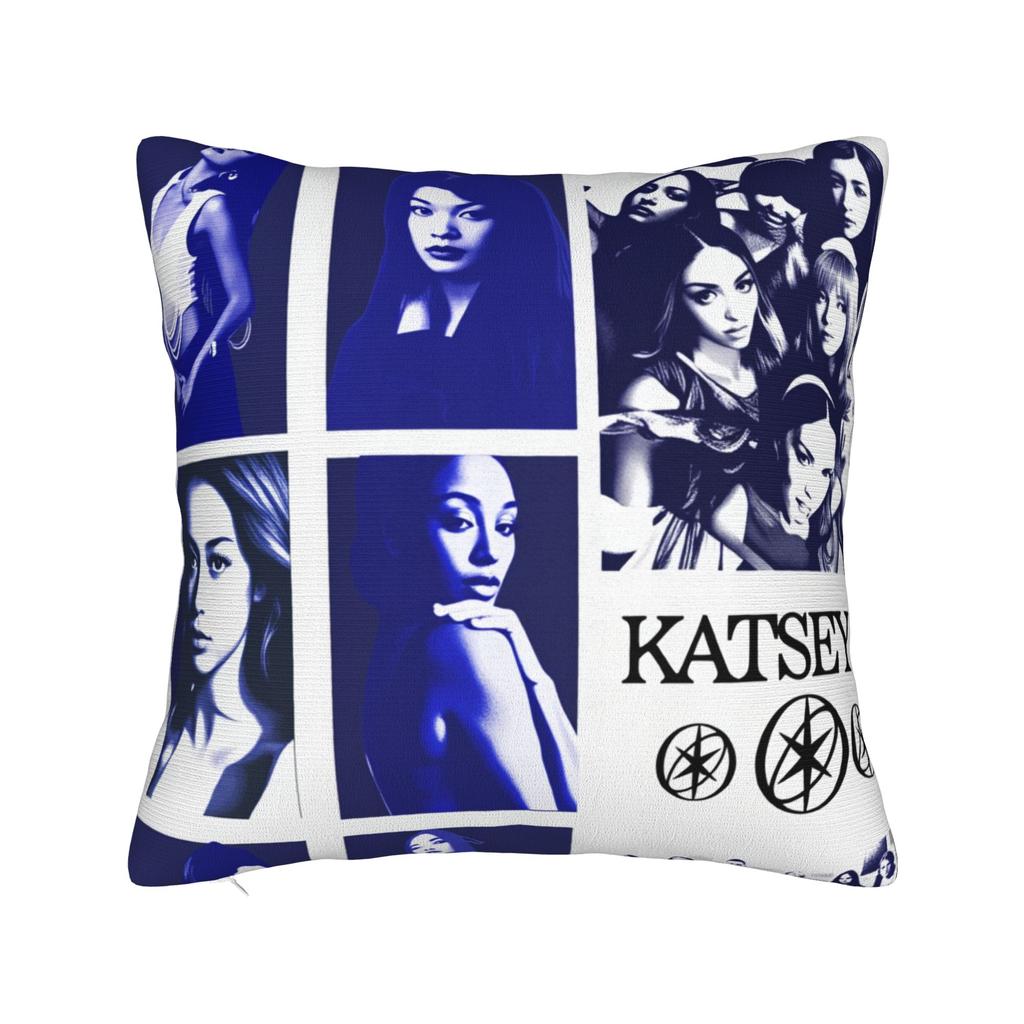 Katseye Member Portrait Pillow Cover Novelty Pillow Case For Living Room Chair Comfy Pillowcases Gift