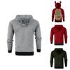 Luxuriöser Herren Weihnachts-Hoodie Pullover mit flauschigem Rentier-Design