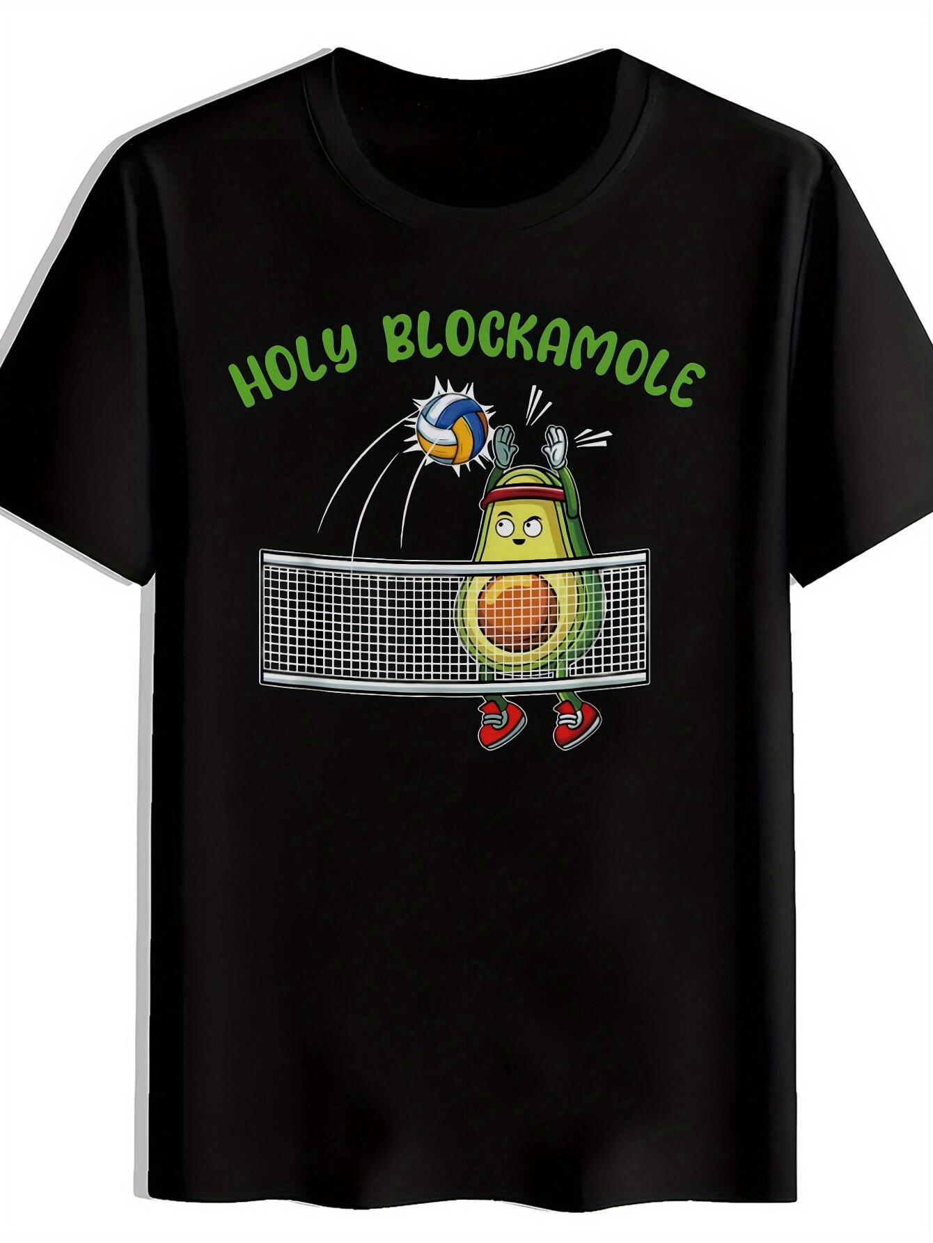 Casual Crew Neck T-shirt with Holy Blockade Graphic Print - Vibrant Tennis Ball & Character Design S