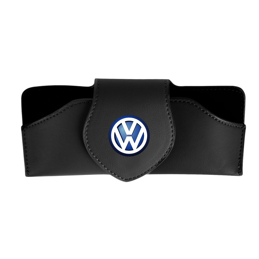 1pc Car Glasses Holder Sunglasses Storage Box Case For VW GTI Scirocco Golf T-ROC Atlas Eos Caddy Beetle Amarok T5 T6 Tiguan Zr1