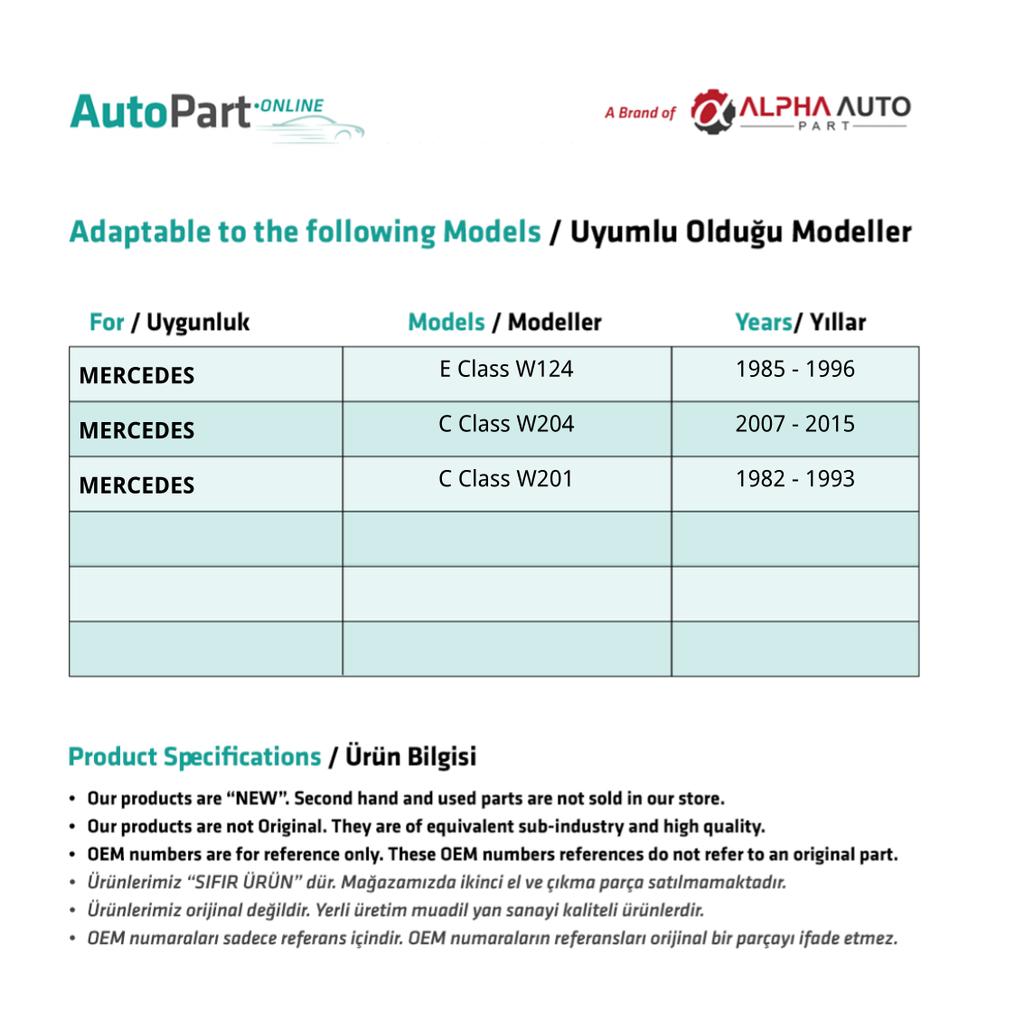 4-Way Air Conditioning Vent Panel Button for Mercedes E Class W124