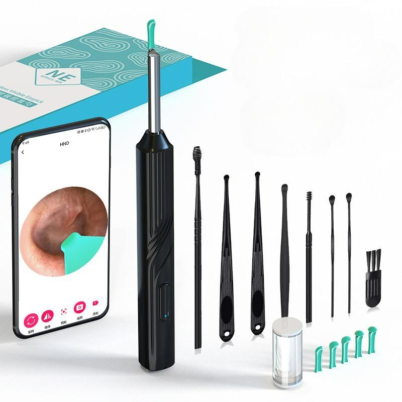 Wireless WiFi Earpick Otoscope Camera Borescope with Luminous Ear Wax Cleaning Tooth Oral Inspection Health Care Ear Cleaner