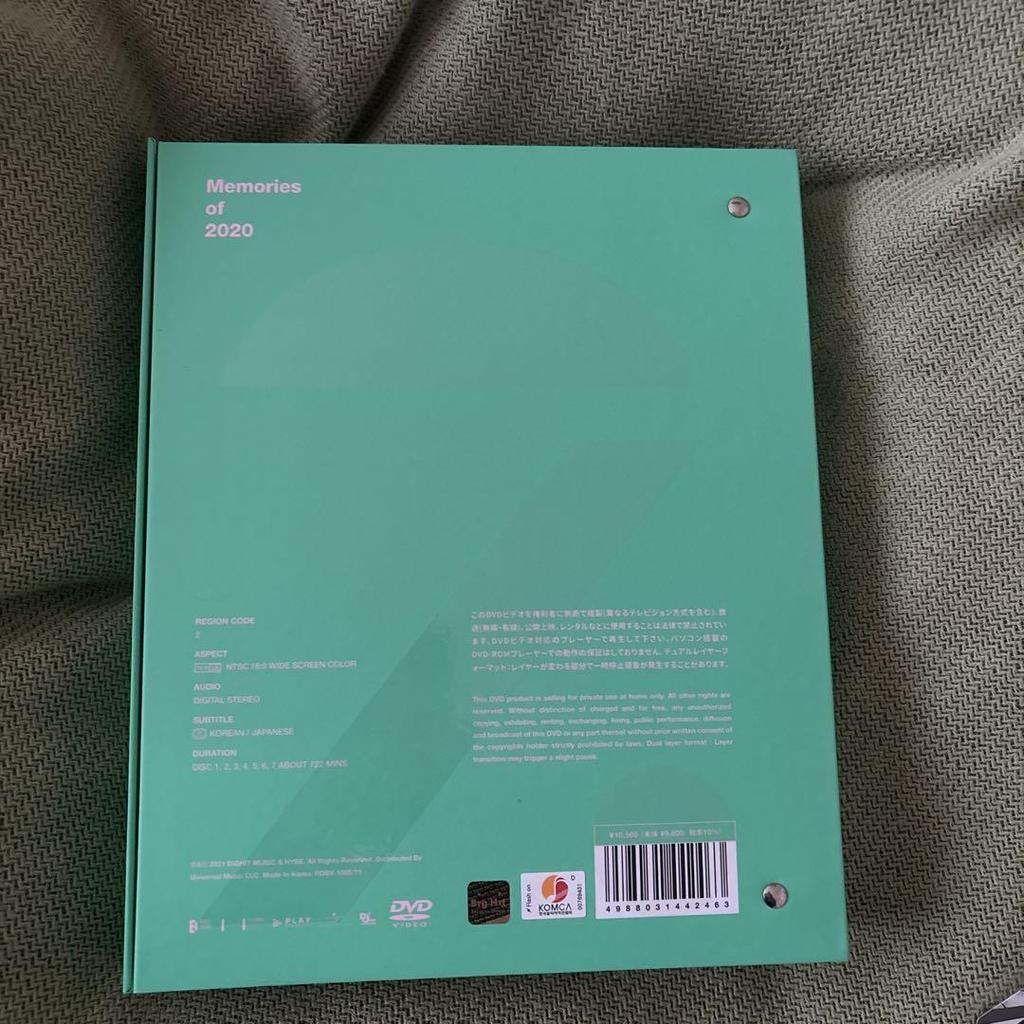 [USED] BTS Memories 2020 "DVD" Trading Card Jin with Japanese Subtitles