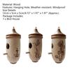 Bird House Fine Workmanship Easy To Use Wood Compact Natural Resting Nest Outdoor Supplies