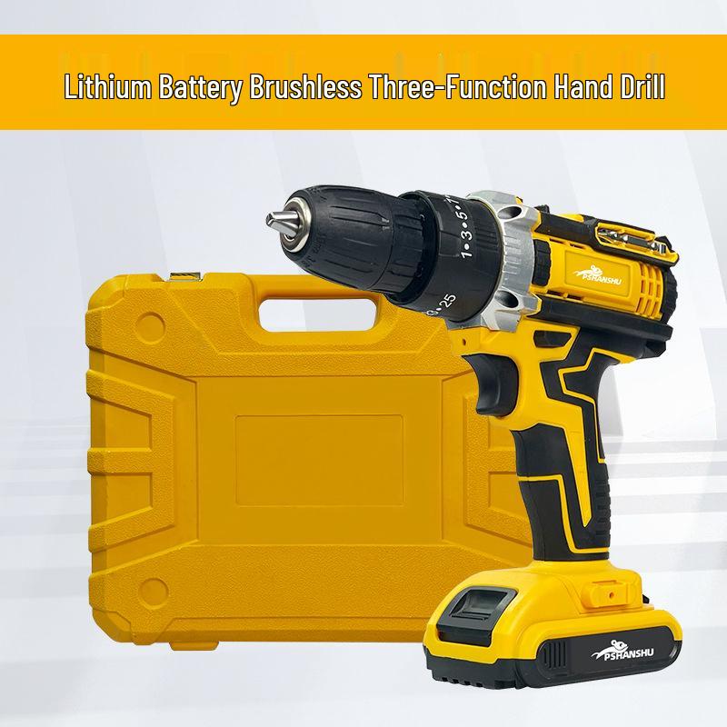 Cordless Impact Hand Drill Set with Wireless Charging for Home Improvement & Woodworking