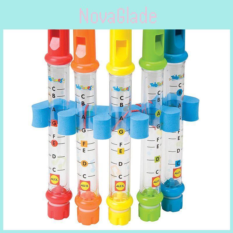 Delightfully Colorful Water Flute Toy Set For Babies And Kids Bath Time Fun